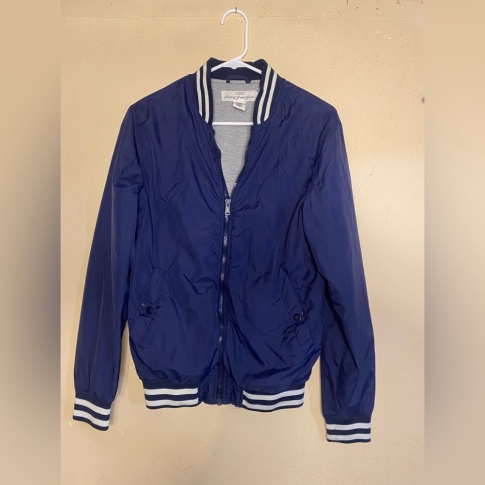 H&M L.O.G.G. Navy Blue Baseball Jacket